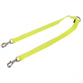 2.5x30-30 Cm Neon Çift Gezdirme Tasması Sarı