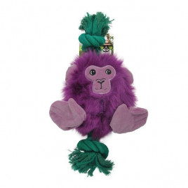 İpli Maymun Peluş Mor Yeşil