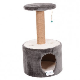 Cat Hause 72 Cm Silindir Yuvalı Kedi Tırmalama Gri