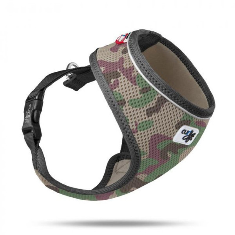 Curli 28-34x22 Cm Basic Air-Mesh Göğüs Tasması Kamuflaj XS
