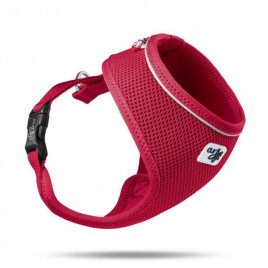 Curli 28-34x22 Cm Basic Air-Mesh Göğüs Tasması Kırmızı XS