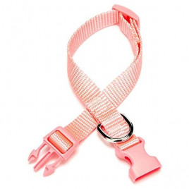 1,5x40 Cm Classic  Dokuma Boyun Tasması Medium Pembe