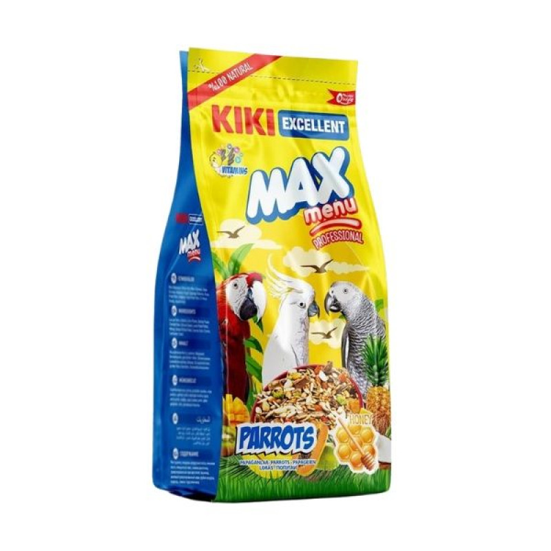Kiki Excellent Max Menu 1 Kg Ballı Papağan Yemi