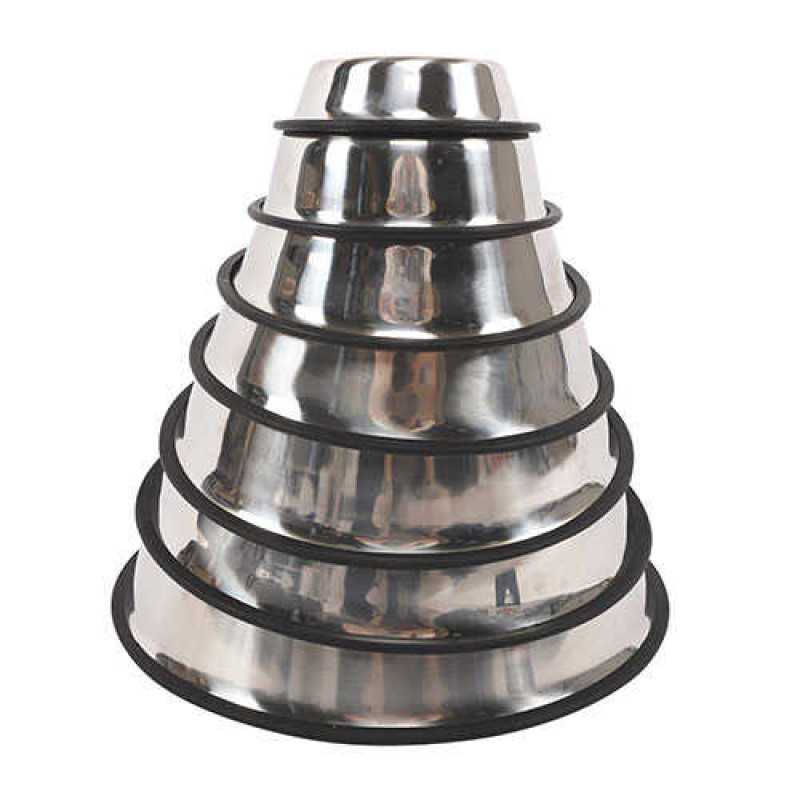M-Pets Crock Paslanmaz Çelik Kedi ve Köpek Mama ve Su Kabı Medium 21,5x4,8 Cm 610 Ml