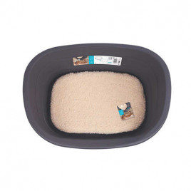 M-Pets Java Plastik Minderli Köpek Yatağı Medium 61x41x23 Cm