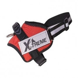 Large X-Treme Pro Göğüs Tasması Reflektörlü Kırmızı