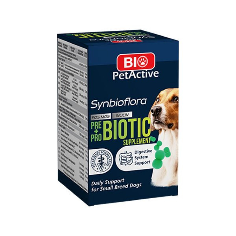 Bio Pet Active 60 Tablet Küçük Irk Synbioflora Probiotik Suplement 30 Gr