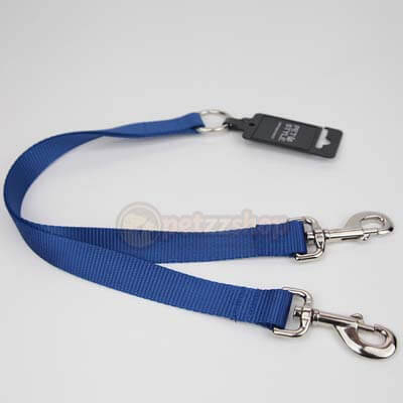 Pet Style 2,5x45 Cm İkili Gezdirme Tasması Kısa Mavi