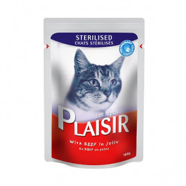 Plaisir 100 Gr Sterilised Sığır Etli Pouch Kısır