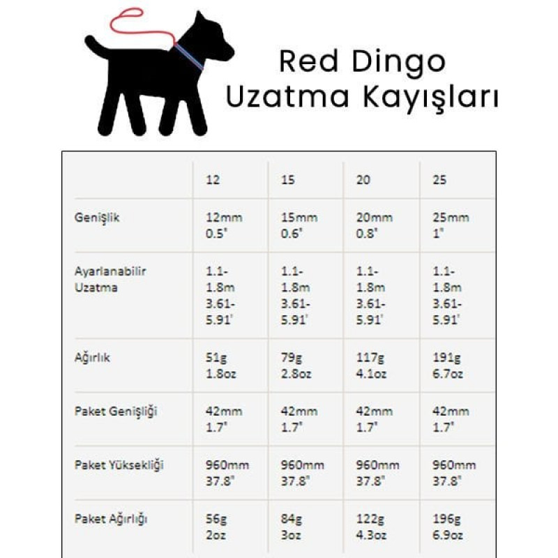 Red Dingo 12mm Kamuflaj Yeşil Uzatma