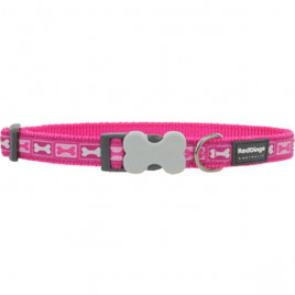 Red Dingo 25mm Bone Yard Desenli Pembe Boyun Tasması