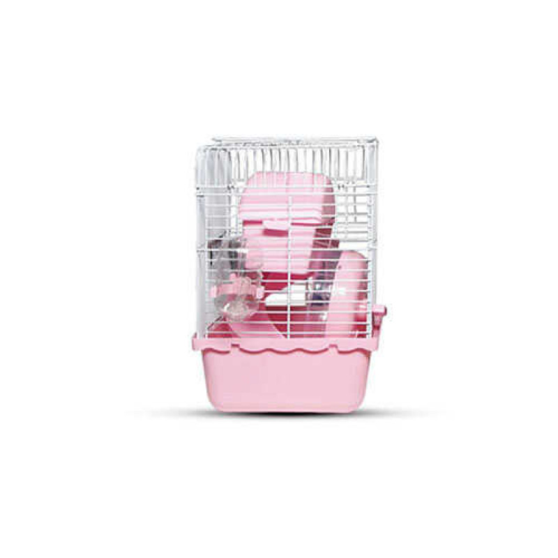 Zampa Hamster Kafesi 23x17x33 Cm Pembe