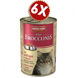 Animonda 6 Adet Brocconis Kümes Hayvanlı & Yürekli 400 Gr