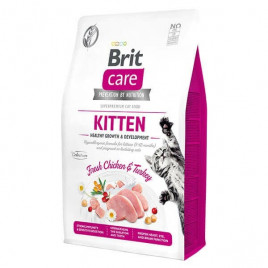 Brit Care 2 Kg Cat Grain-Free Kitten Healthy Growth and Development Fresh Chicken & Turkey 