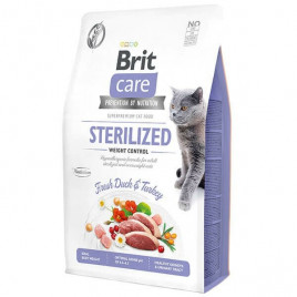 Brit Care 2 Kg Cat Grain-Free Sterilized and Weight Control Fresh Duck & Turkey 