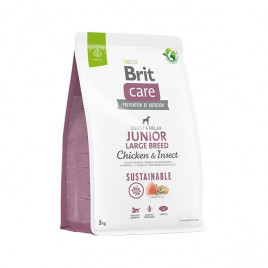Brit Care 3 Kg Sustainable Junior Large Breed Tavuk ve Böcek
