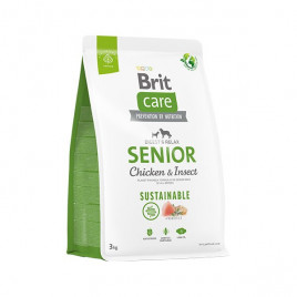 Brit Care 3 Kg Sustainable Senior Tavuk ve Böcek