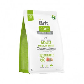 Brit Care 3 Kg Sustainable Yetişkin Orta Irk Tavuk ve Böcek