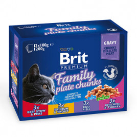 Brit Premium 12 Adet Cat Pouches Family Plate 100 Gr