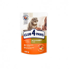 Club4Paws 6 Adet Premium Yetişkin Jöleli Tavşan 100 Gr