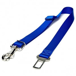 Dokuma Emniyet Kemerli Köpek Bağlantı Aparatı Medium Mavi 2,5x50-80 Cm
