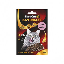 EuroCat 50 Gr Cat Snack Düşük Tahıllı Kuzu Etli ve Morina Balıklı Catnipli 