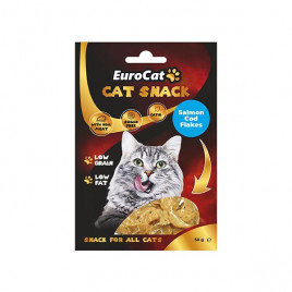 EuroCat 50 Gr Cat Snack Düşük Tahıllı Somonlu ve Morina Balıklı Catnipli