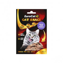 EuroCat 50 Gr Cat Snack Düşük Tahıllı Ördekli ve Morina Balıklı Catnipli 