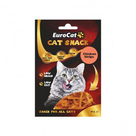 EuroCat 50 Gr Düşük Tahıllı Catnipli Tavuklu Şerit 