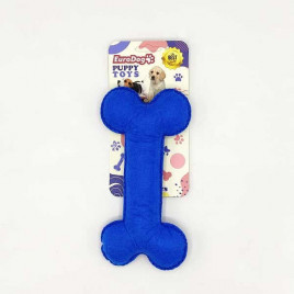 Euro Dog Puppy Toys Peluş Kemik Yavru Köpek Oyuncağı Mavi