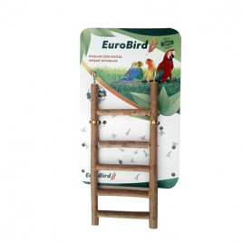 EuroBird 5 Basamak Doğal Ahşap Kuş Oyun Merdiveni 