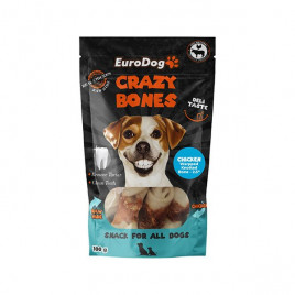 EuroDog 100 Gr Crazy Bones Dental Tavuklu Sargılı