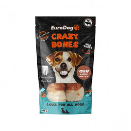 EuroDog 2li 100 Gr Crazy Bones Dental Düğümlü Tavuk Sargılı Ödül Maması 