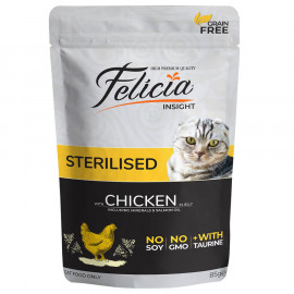 Felicia 85 Gr Tahılsız Tavuklu Pouch Kısırlaştırılmış 