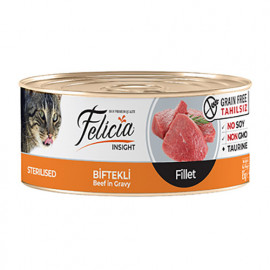 Felicia 85 Gr Tahılsız Sterilised Biftekli Fileto 