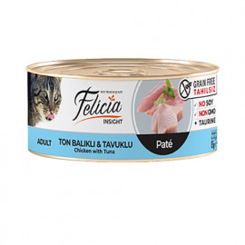 Felicia 85 Gr Tahılsız Kıyılmış Ton Balıklı & Tavuklu 