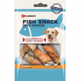 S Fish Snack Cod Skin & Chicken Rolls 85 Gr