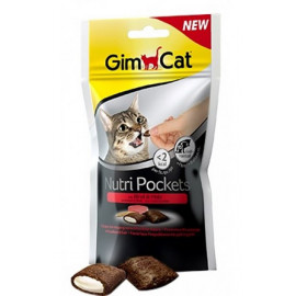 Gimcat 60 Gr Nutripockets Beef & Malt 