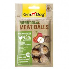 Gimdog 70 Gr Superfood Meatballs Chicken With Apple and Quinoa 