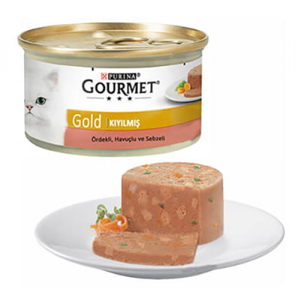 Gourmet Gold 6 Adet Pate Duck & Carrot & Spinach 85 Gr