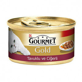 Gourmet Gold 12 Adet Chunks in Gravy Chicken & Liver 85 Gr