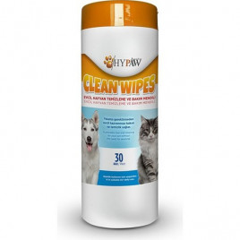 Clean 20x20 Cm Wipes Kedi ve Köpekler için Temizleme ve Bakım Mendili 30 Adet 