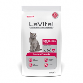Lavital 1,5 Kg Sterilised Somonlu Kısırlaştırılmış 
