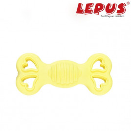 Lepus 12x6h cm Ağız ve Diş Sağlığı İçin Kurbağa Kemik Oyuncak Sarı