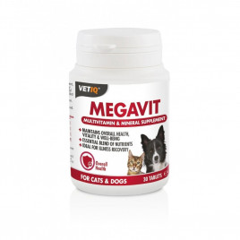 MC 30 Tablet VetIQ Megavit Kedi ve Köpekler İçin Multivitamin 
