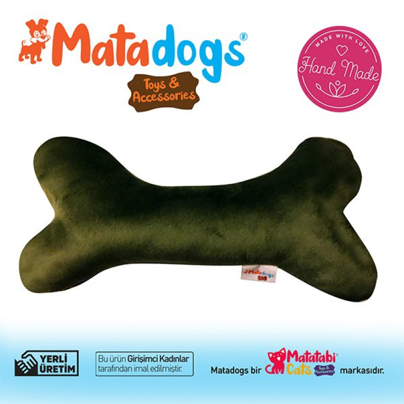 Mata Dogs 25 Cm Bone Kemik Şekilli Oyuncak Yeşil