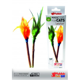 Matatabi Cats 18 Cm Tüylü Çubuk Oyuncagı 2'Li 