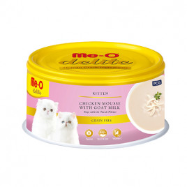Me-O 6 Adet Delite Kitten Chicken Mousse with Goat Milk 80 Gr