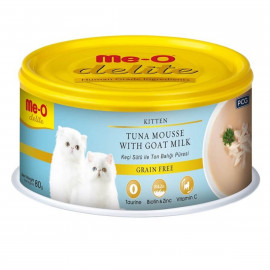 Me-O 80 Gr Delite Kitten Tuna Mousse with Goat Milk 