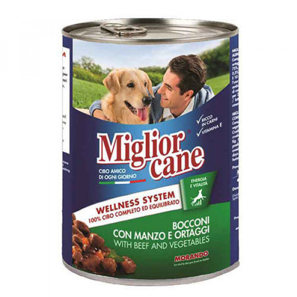 Miglior Cane 6 Adet Chunks With Beef And Vegetables 405 Gr
